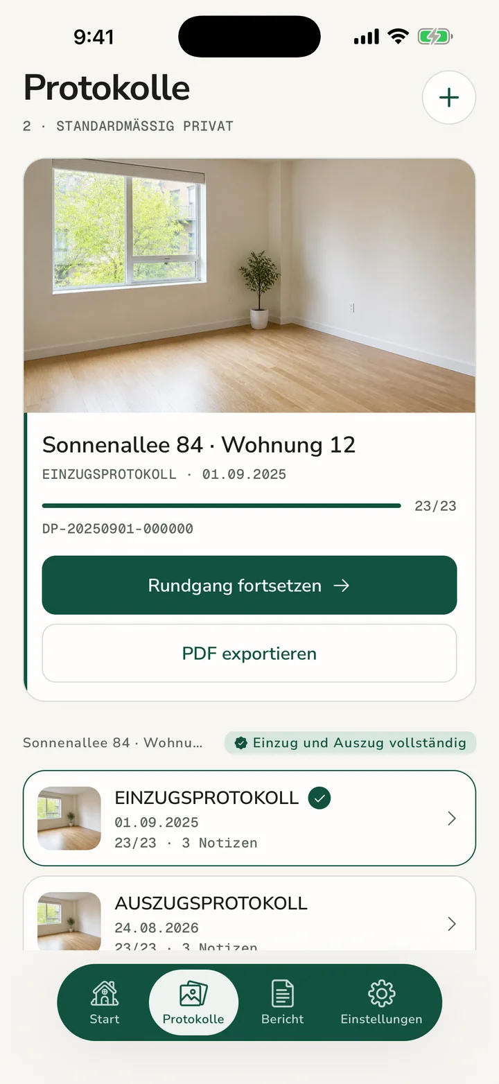 Fotografieren, prüfen, behalten oder neu aufnehmen