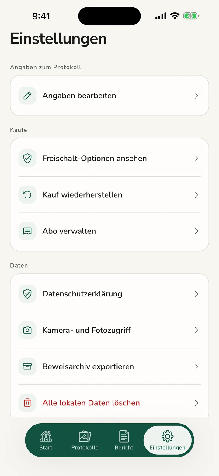 Alles als ZIP-Sicherung bewahren