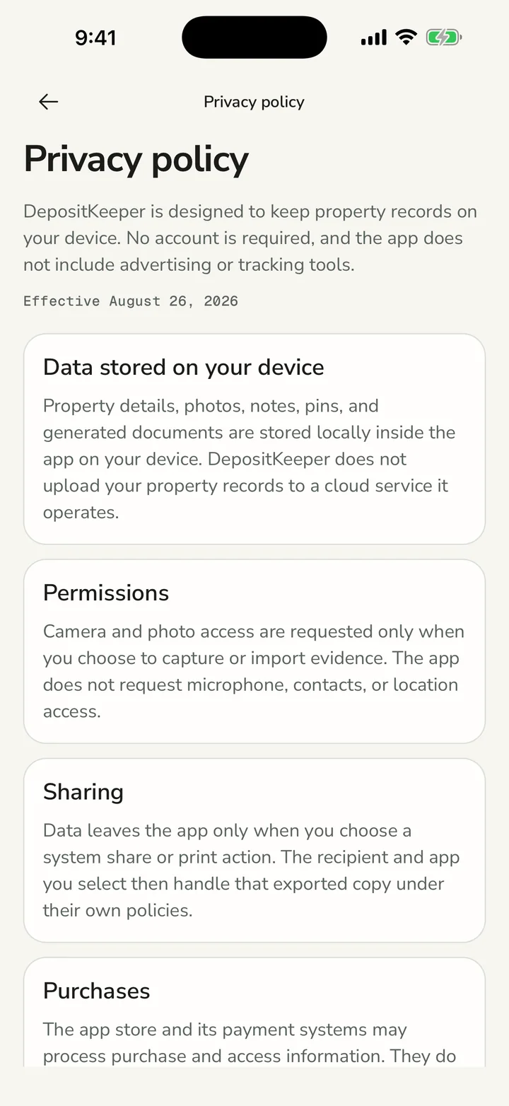 Local-first data controls