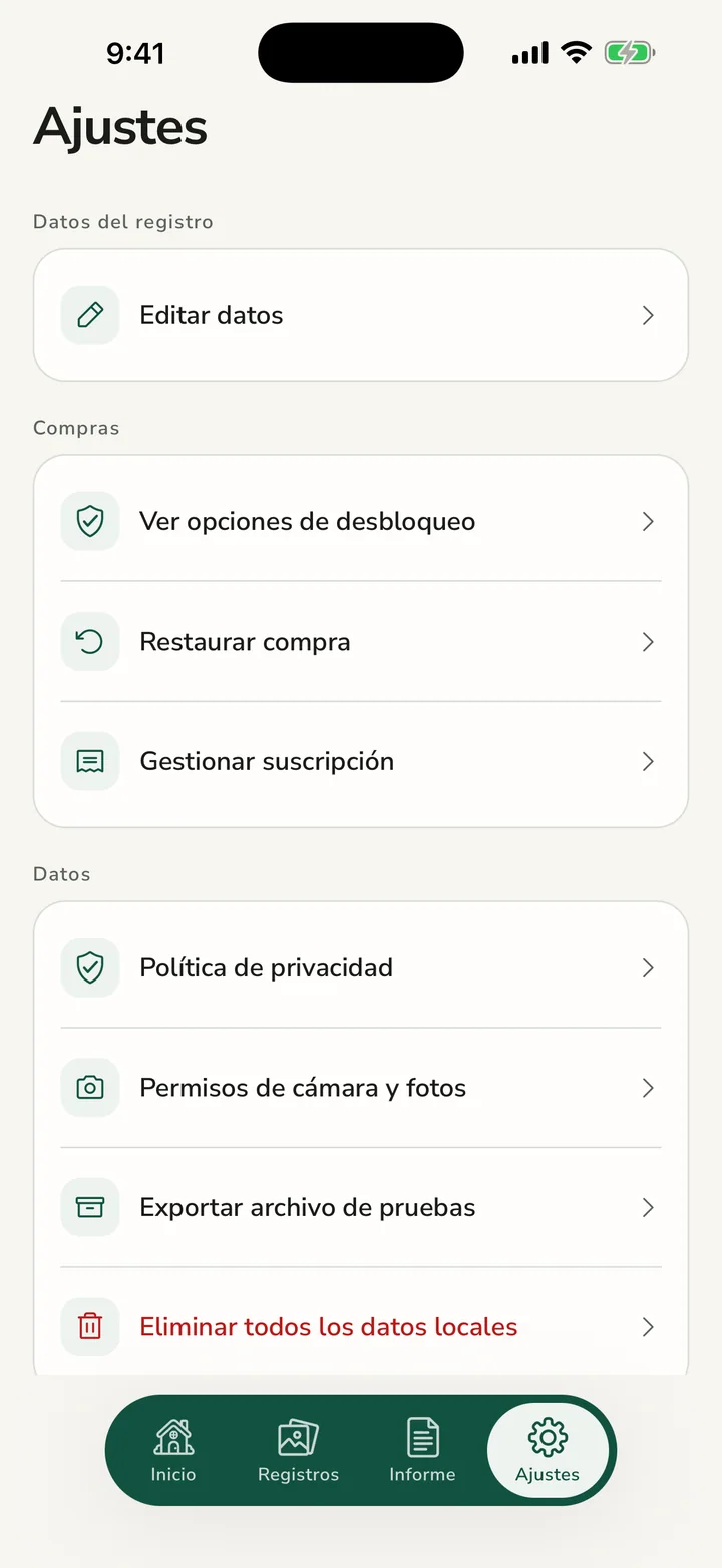 Una copia de seguridad completa en un ZIP