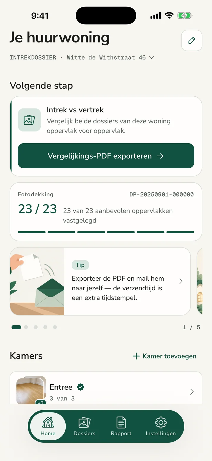 DepositKeeper — Bescherm je borg vanaf dag één met een duidelijk dossier.